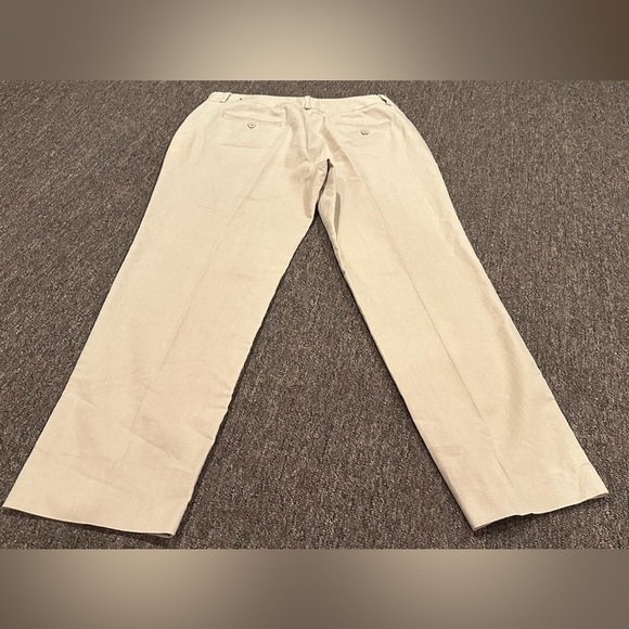 Larry Levine Sz 10 Dress pants women’s Casual career khaki tan bottoms EUC - Picture 3 of 3